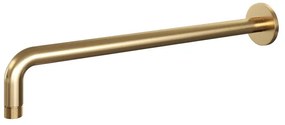 Brauer Gold Edition Wandarm - gebogen - 40cm - PVD - geborsteld goud 5-GG-5504