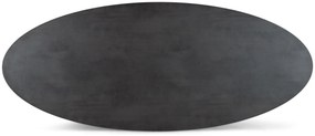 Dining Tuintafel ovaal 280 x 118 cm Aluminium/HPL Grijs Santika Ellisse