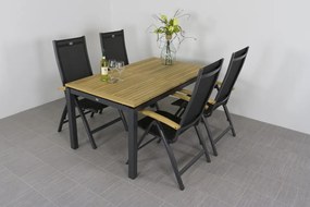 Hartman tuinset Sonata tuintafel 160 cm. - Roma tuinstoelen