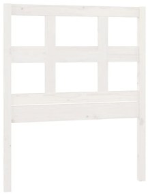 vidaXL Hoofdbord 95,5x4x100 cm massief grenenhout wit