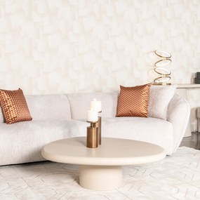 Richmond Interiors Clayton Beige Salontafel Kiezelvorm - 107 X 89cm.