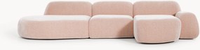 Modulaire hoekbank Wolke (4-zits) met chaise longue