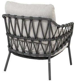 4 Seasons Calpi lage lounge dining stoel - antraciet