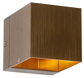 Set van 4 smart wandlamp donkerbrons 8 cm incl. Wifi G9 - Transfer