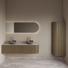 Gliss Design Zelus spiegel ovaal links 140x60cm met handsensor
