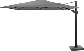 Siesta premium zweefparasol 300x300 cm charcoal 4 Seasons Outdoor