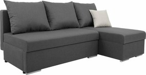 Hoekbank Boston 737, Aanwezig, Grijs, Aanwezig, 201x137x96cm, 98.5 kg, Poten: Kunststof