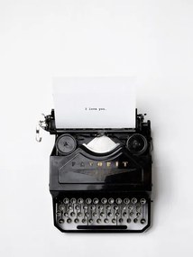 Foto type writer i love you, Finlay & Noa