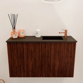Mondiaz Joya 70cm toiletmeubel ruby met wastafel faye rechts 1 kraangat urban