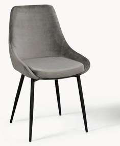 Gestoffeerde fluwelen stoelen Sierra, 2-delig