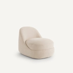 Compacte fauteuil in crêpe stof, Akena