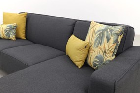 Boavista Sunbrella loungebank chaise longue - Sooty - 2-delig - links