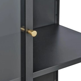 Zwarte Kast Op Hoge Poten - 90x40x160cm.