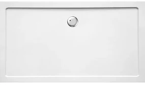 GO by Van Marcke Helion douchebak kunststofcomposiet 160x90x3.5cm rechthoek afvoer D90mm zonder potenstel wit AJSC1690S