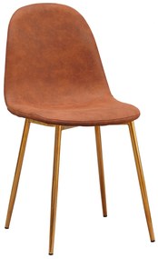 Stoel Golden Teok Polyskin Cacao