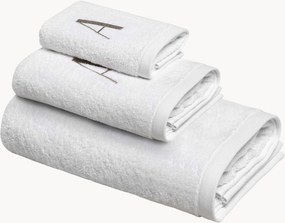 Katoenen handdoekenset Monogram van A tot Z, 3-delig