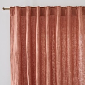 Gewassen linnen gordijn met verborgen lussen Onega