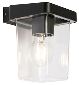Moderne buiten wandlamp zwart IP54 - Chimay Modern E27 IP54 Buitenverlichting
