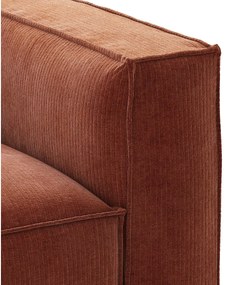 Modulaire bank, 3-zit, vintage ribfluweel Seven