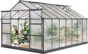 Azalia aluminium serre 2,5 x 4,5 m CoverTech antraciet