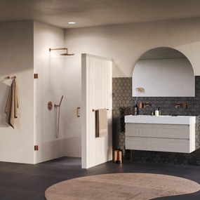 Brauer Void profielloze nisdeur 90cm koper geborsteld PVD