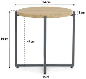 Stoel en Bank Loungeset 5 personen Aluminium/Teak Grijs  Apple Bee Condor