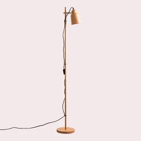 Draaibare Staande Lamp Van Ijzer Charlotte Bruin - Praliné - Sklum