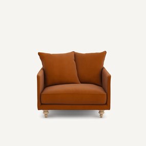 Linnen fluwelen fauteuil, LAZARE