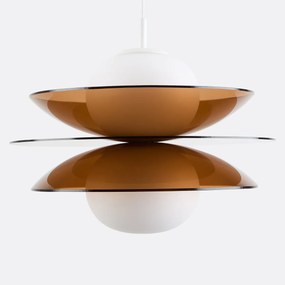 Hanglamp van plexiglas en opalineglas, Okara