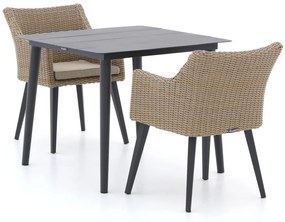 Diningset Manifesto  | 2 personen | Tuinset wicker (vlechtwerk) | 3-delig | Kees Smit Tuinmeubelen