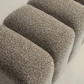 Bankje 160 Cm Taupe Stof