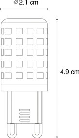 Set van 5 Smart G9 dimbare LED lampen helder 2.5W 250 lm 2700-6500K Zigbee
