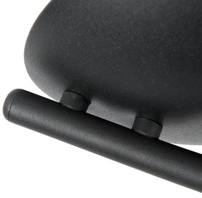 Moderne spot gebogen zwart 4-lichts - Jeany