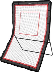 VEVOR Backyard Lacrosse Rebounder, 1,5 x 2,1 m volleybalretournet, pitchback throwback honkbal softbalretour trainingsscherm, verstelbare hoek, schietoefenmuur met doel