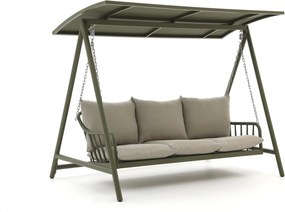 Schommelbank Manifesto   | Aluminium | 3 personen | Tuinbank Groen | 223cm | Incl. kussens | Kees Smit Tuinmeubelen