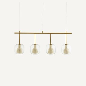 Lijn hanglamp met 4 bollen Mistinguett