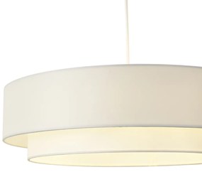 Moderne hanglamp wit 50cm 3-lichts - Drum Duo