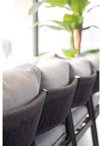 Garden Impressions Tineo lounge dining set 5-delig - donker grijs
