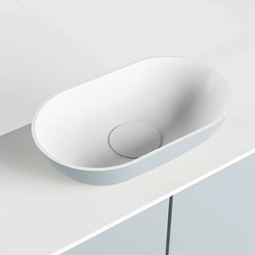 Mondiaz Fowy toiletmeubel 120cm clay met lichtgrijze waskom midden en kraangat