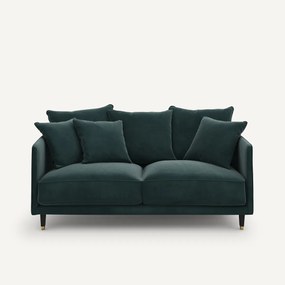 3-zits compacte fluwelen bank, Lazare