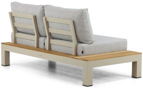 Loungeset 6 personen Aluminium/Teak Taupe Lifestyle Garden Furniture Vittoria