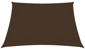 vidaXL Zonnescherm vierkant 7x7 m oxford stof bruin