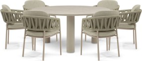 Tuinset 6 personen  Rope Zand/Beige 4 Seasons Outdoor Calma/Trino
