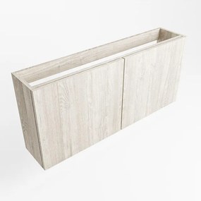 Mondiaz FOWY fonteinonderkast - 110x22x50cm - 2 deuren - push to open - softclose - Light Brown Grey FOWYTO110LBG2D