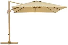 Siena 3x3m houtachtige tuinparasol met beige hoes Garden Point