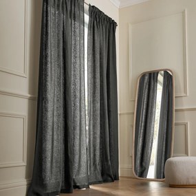 Gordijn van gewassen Linnen met ruflette-afwerking, Private