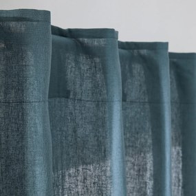Gordijn in gewassen linnen met verdekte lussen, radiator, Onega