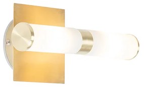 Moderne badkamer wandlamp goud IP44 2-lichts - Bath