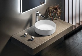 Isvea Infinity waskom rond 36x36cm mat wit