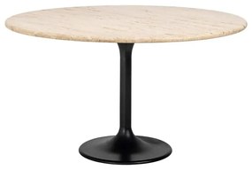 Richmond Interiors Hampton Ronde Eettafel Beige Travertin - 140 X 140cm.